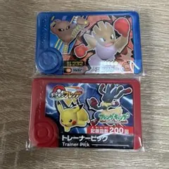 ポケモンフレンダ キャンプ限定ピック トレーナー ルカリオ エビワラー ①