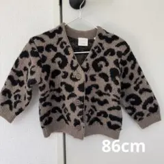 ZARA キッズ ヒョウ柄 ニットカーディガン