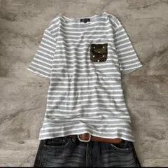 archive BEAMS boarder s/s tee Y2K fadeのサムネイル