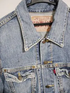 送料込み★EDWIN　エドウィン　ダメージ仕様GジャンデニムジャケットsizeL