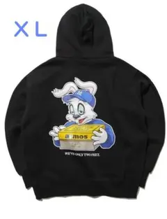 FR2DOKO？×atmo コラボ　パーカー　BLACK Ｌ 新品】 FR2DOKO？×atmo コラボ パーカー BLACK L