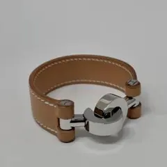 最終値下げ❗️「超美品」HERMES ブラウンレザーブレスレット 最終値下 HERMES ブラウンレザー ブレスレット 最終値下げ エルメス