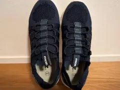 moz ネイビー スニーカー 24サイズ