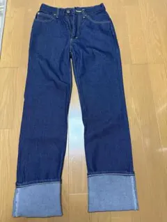Lee ロールアップデニム　ハイウエストデニム　テーパードデニム W28