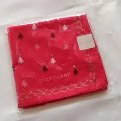 JILLSTUART 赤いクリスマスツリー柄ハンカチ