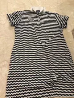 極美品　パーリーゲイツ リボン総柄 サイズ1 ゴルフワンピース　木戸愛着用 M 極美品 パーリーゲイツ リボン総柄 サイズ1 ゴルフワンピース 木戸愛着