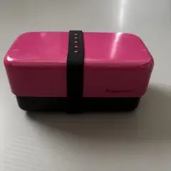 Francfranc 2段弁当箱 ピンク ブラックのサムネイル
