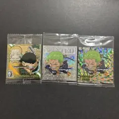 ワンピース にふぉるめーしょん ウエハースシール ロロノア・ゾロ 3枚セットのサムネイル
