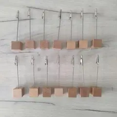 14個 木製メモクリップホルダー