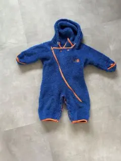 The North Face フリースロンパース 青　ジャンプスーツ 80