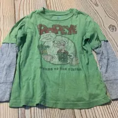 オールドネイビー　ポパイプリント　重ね着風　Tシャツのサムネイル
