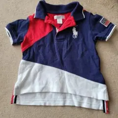 Ralph Lauren ポロシャツ 12M ネイビー/レッド
