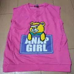 ANAP GIRL ノースリーブタンクトップ ピンク