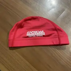 セントラルスポーツ 水泳帽 赤 Lサイズ