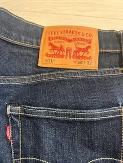 LEVI 511 ダークブルーデニム W30 L32 革タグ