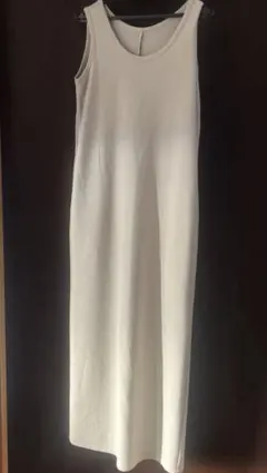 cafneカフネ 　ベージュ　ブークレノースリワンピース