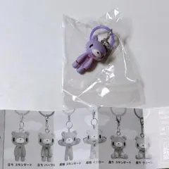 いたずらぐまグルーミー マスコットチャーム　グル〜ミ〜 めじるし 立ちパープル②