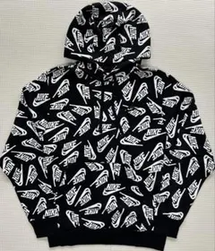 Nike ロゴパターン フリースパーカー size：S