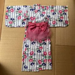 Ampersand 浴衣ドレス 130cm 朝顔柄のサムネイル