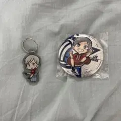 ハイキュー!! 灰羽リエーフ キーホルダー＆缶バッジ セット
