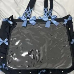 ザッカマート 痛バ a3 フリルトートバッグBlacklimited