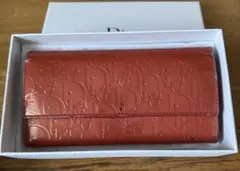 クリスチャンディオール トロッター　フラップ　長財布 チェーンウォレット　ピンク