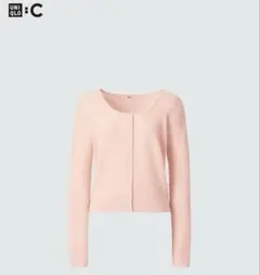 UNIQLO レースラウンドネックショートカーディガン