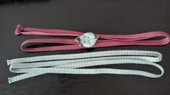 帯締め2本　あじさいの帯留め　3点セット