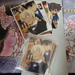 名探偵コナンセガラッキーくじH賞アクリルスタンドJ賞ブロマイド&ステッカーセット