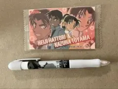 名探偵コナン　フルタ　ステッカー　トンボ学生服　ノベルティ　シャーペン