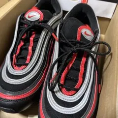 ナイキ エア マックス 97 ブラックメタリックシルバー　ユニバーシティレッド