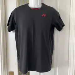 YONEX 黒 メッシュ袖 Tシャツ　ゲームシャツ　サラテロ　ストレッチ　S