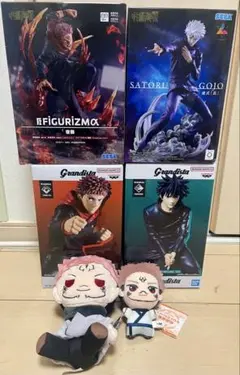 呪術廻戦 宿儺 五条悟 虎杖悠仁 伏黒恵 フィギュアまとめ売り(ぬいセット)