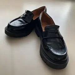 ★美品UNIQLO C コンフィールタッチ ローファー ブラック 23.5cm★