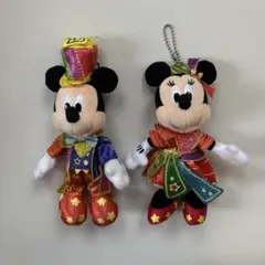 ディズニーランド 40周年 ぬいぐるみバッジ ミッキー ミニー