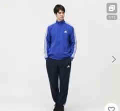 adidas 2XL ジャージ上下 ブルー×ネイビー