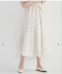 MAJESTIC LEGON ハート柄フレアロングスカート