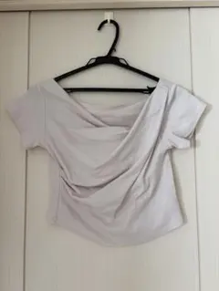 GRL ドレープカシュクールトップス アイボリー