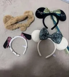 ディズニーカチューシャ4点セット