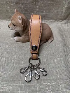 ハンドメイドレザーキーホルダー