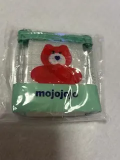 新品　mojojojo クリア　ポーチ 赤　クマ