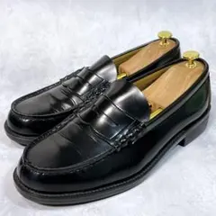 ☆美品☆【ハルタ】コインローファー (28) 6550 レザー 通学 ブラックのサムネイル