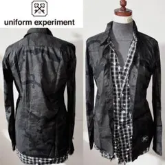 新品 近い美品 uniform experiment 3万円程 シャツ 日本製