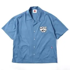 PUNK DRUNKERS 2FACE開衿シャツ size L BLUEのサムネイル