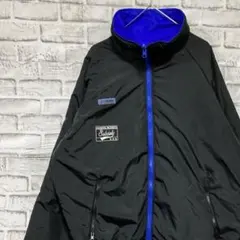 コロンビア　ナイロンジャケット中綿　ブラックXL ロゴ刺繍アウトドア0105