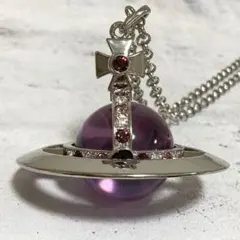 Vivienne Westwoodガンメタルスモールオーブ パープル ネックレス Vivienne Westwood（ネックレス ・ パープル/紫色系）のフリマ