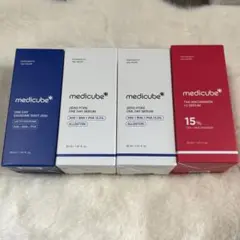 084:メディキューブ ゼロ毛穴ケアクリーム・セラム、ナイアシンアミド5点セット
