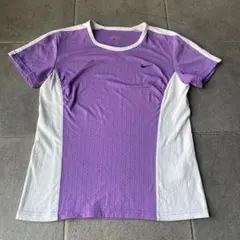 Nike Dri-FIT 紫/白 Tシャツ L