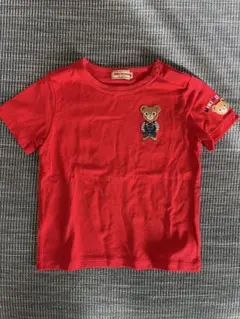 ミキハウス　半袖Tシャツ(くま刺繍)サイズ90