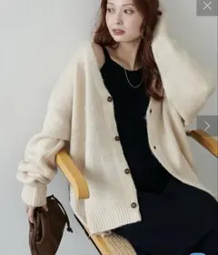 モヘアライクシャギーカーディガン《ユニセックス/WEB限定》